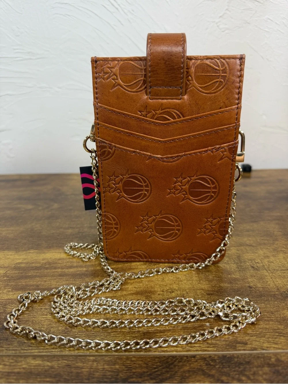 Lusso Leather Orlando Magic Cell Phone River Crossbody Chain Purse NWT